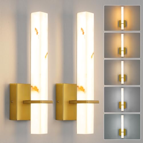 Modern Wall Sconces 5CCT LED Dimmable Bathroom Sconces for Living Room Bedroom Hallway
