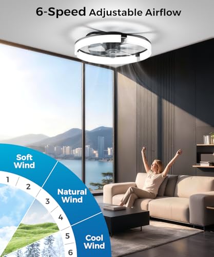 Low Profile Ceiling Fans with Lights and Remote