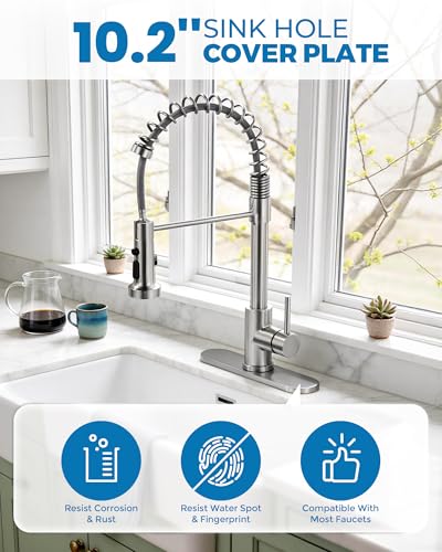 10.2 Inch Faucet Deck Plate (Brushed Nickel)