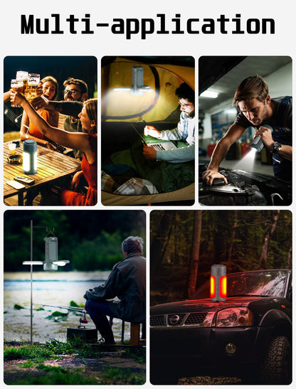 4 in 1 Foldable Camping Lantern with Bluetooth Speaker