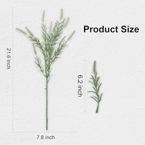 Artificial Eucalyptus Leaves Stem Fake Greenery Branches Real Touch DIY Stems for Festival Home Kitchen Garden Party Farmhouse Office Decor