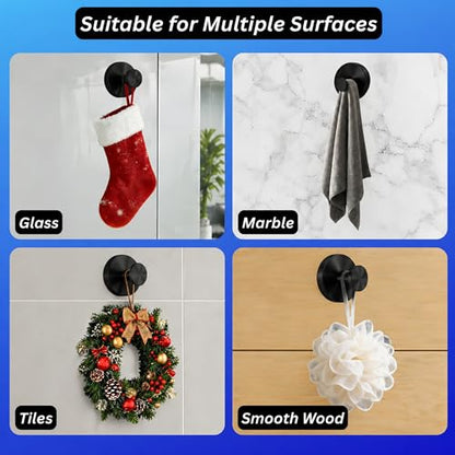 Suction Cup Hooks for Shower & Bathroom. Drill