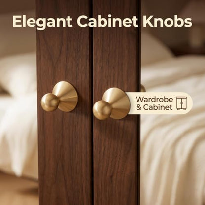 1 Pack Solid Brass Brushed Cabinet Hook Drawer Pull Knob YZ