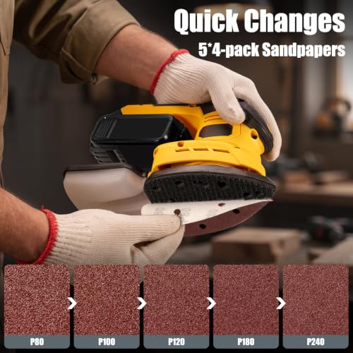 Cordless Detail Sander for DEWALT 20V Battery