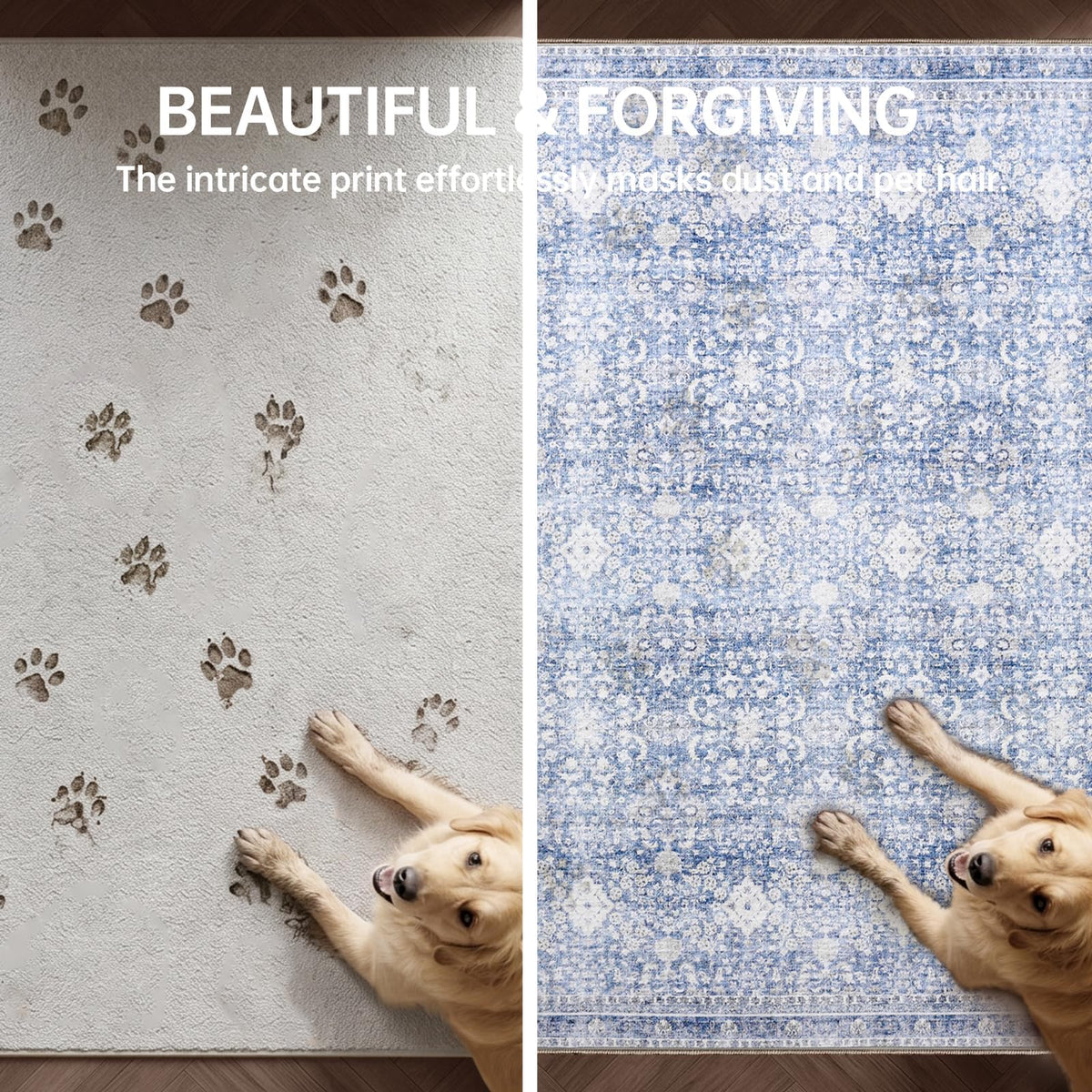 3x5 Area Rugs (Light Blue / 3' x 5' (Rectangular))