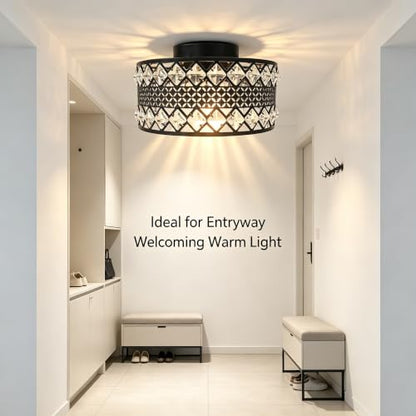 Crystal Ceiling Light Fixture (L)