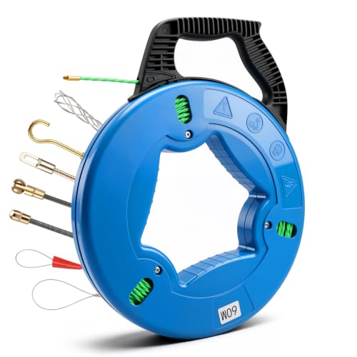 Fish Tape Wire Puller Through Wall Wire Threader Fish plus Fish Cable Fastener with Steel rope