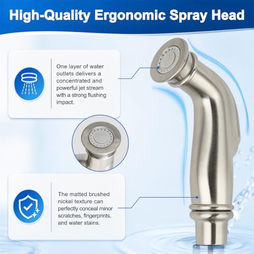 Universal Kitchen Side Sprayer Compatible with Moen Faucet