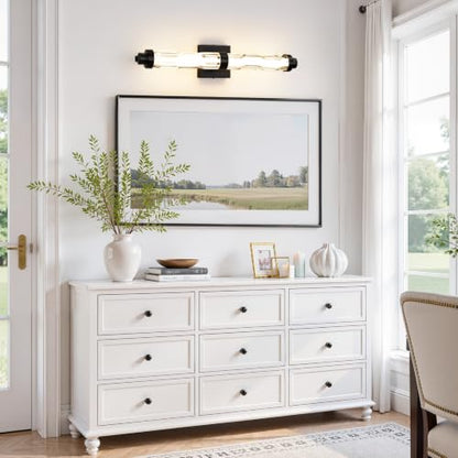 LED Modern Wall Sconces (Black / 24-Inch)