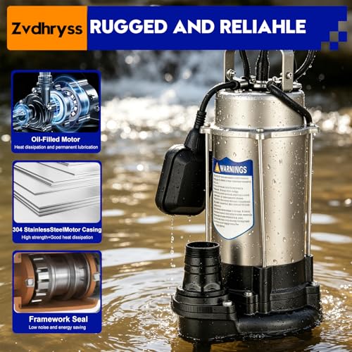 1HP Submersible Sewage Grinder Pump