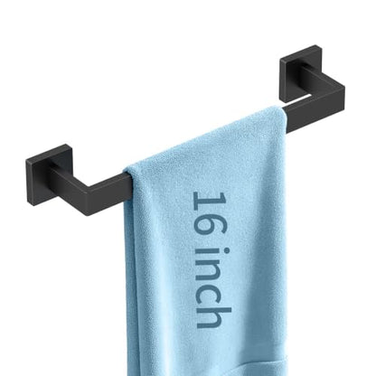Towel Bar Black Wall Mount Towel Holder for Bathroom Kitchen
