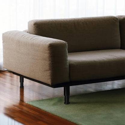 Black Adjustable Height Couch Furniture Legs 4 Pack