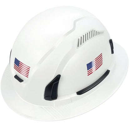 Type II Hard Hats Full Brim ANSI and CSA Approved Vented Top and Sides