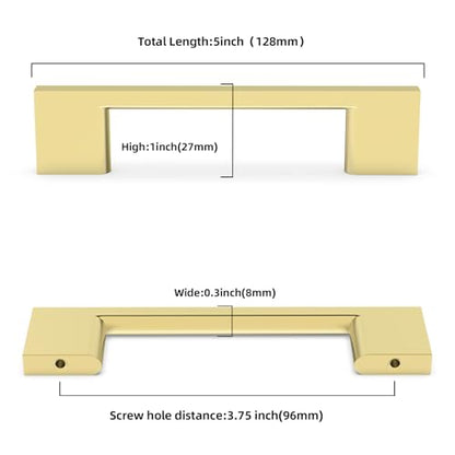 KO1838 Cabinet Pulls Kitchen Cabinet Handles Zinc Alloy Drawer Pulls Solid Cabinet Hardware