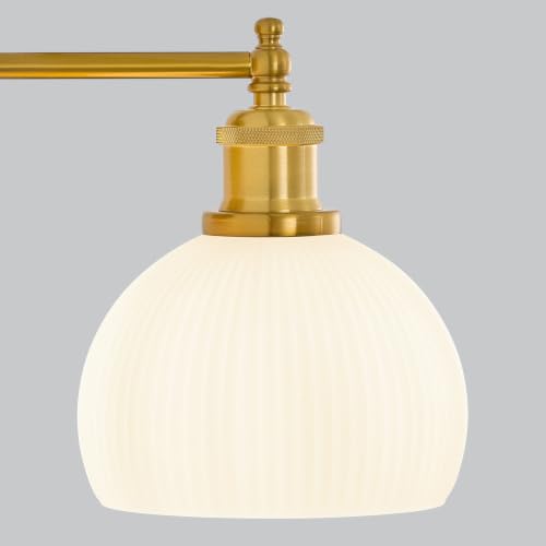 Milk Glass Wall Sconces Hardwired Wall Lamp Bathroom Vanity Light Bedroom Wall Sconces