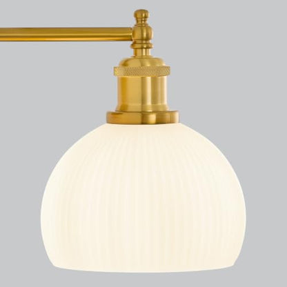 Milk Glass Wall Sconces Hardwired Wall Lamp Bathroom Vanity Light Bedroom Wall Sconces