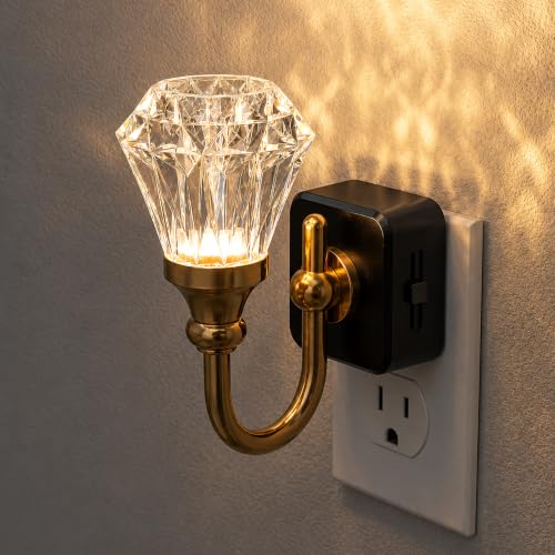 Night Light Flameless Candle Amber Night Lights Plug into Wall
