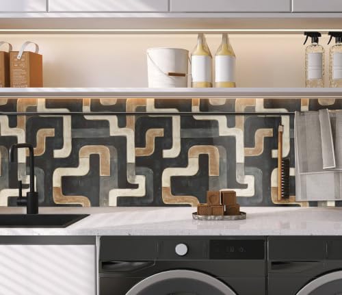 Mid Century Modern Peel and Stick Wallpaper (17.7" x 236")