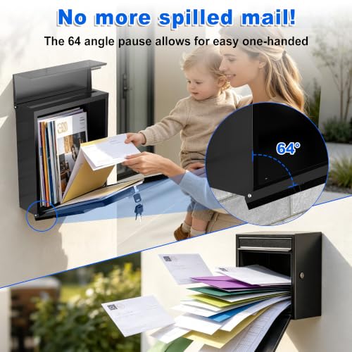 Locking Wall Mount Mailboxes for Outside