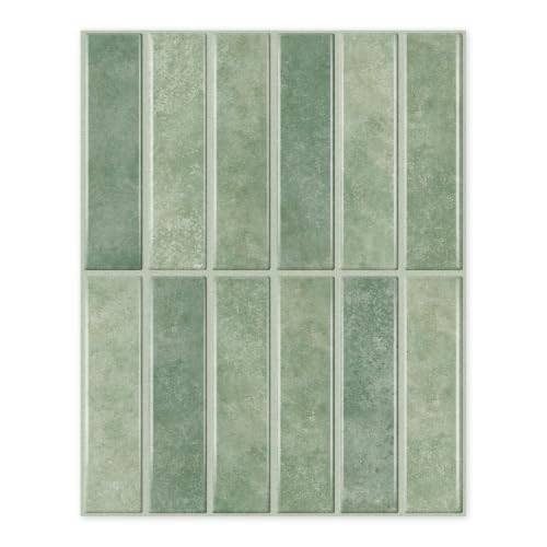 10 Sheet Peel and Stick Backsplash White Stick on Tile