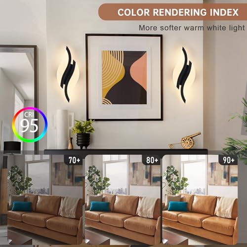 2 Pack Modern LED Wall Sconce