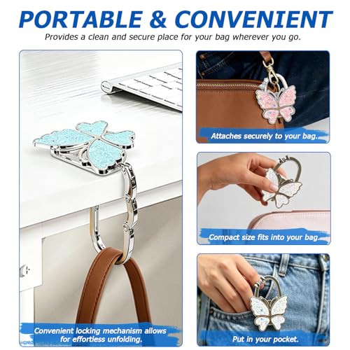 Foldable Purse Hook for Table
