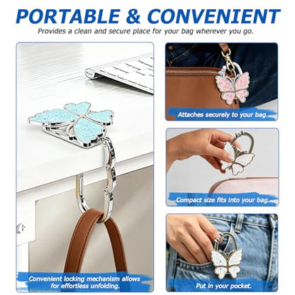 Foldable Purse Hook for Table