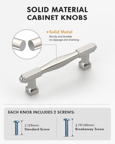 10 Pack Cabinet Handles Kitchen Cupboard Pulls