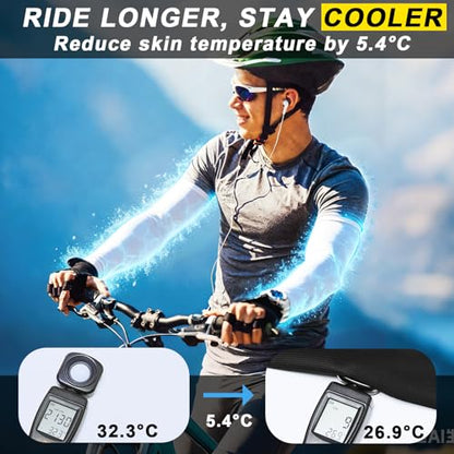 UPF 50+ UV Arm Sleeves for Men Women