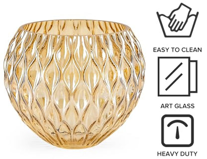 Globe Ripple Glass Lamp Shade