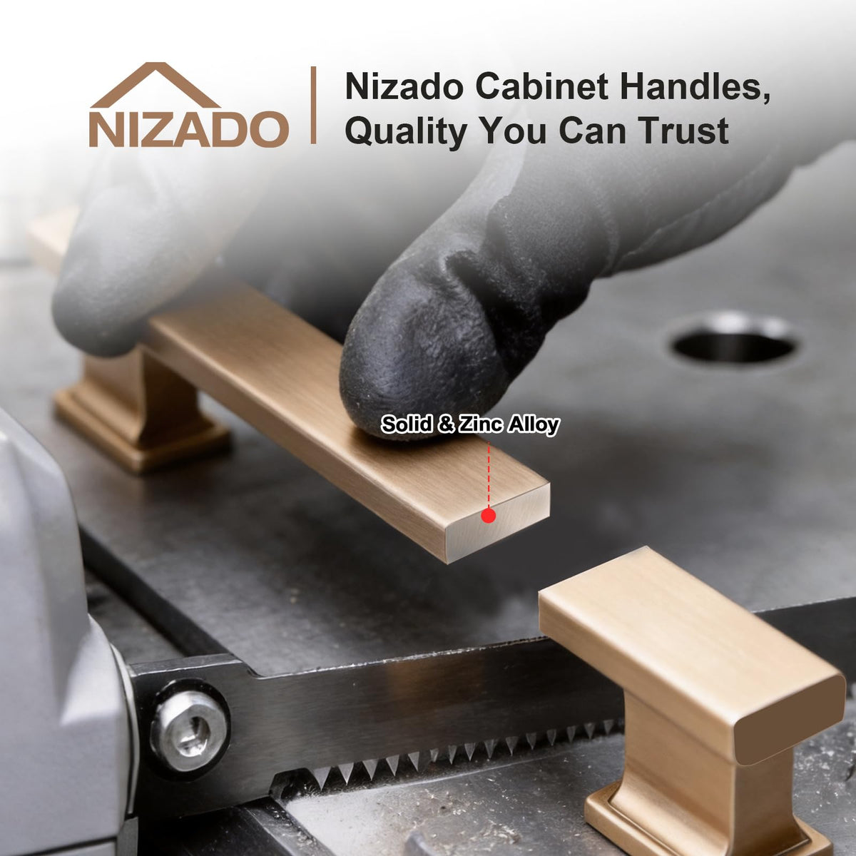 Cabinet Pulls 5 Inch Champagne Bronze Kitchen Cabinet Handles (5 Inch (128mm) Hole Center / Champagne Bronze)