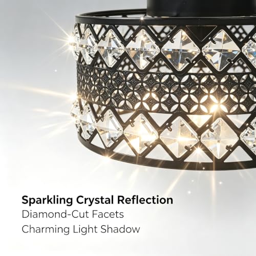 Crystal Ceiling Light Fixture (L)