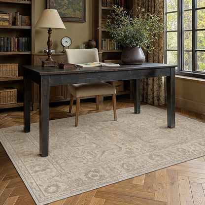 Area Rugs 3x5 Washable Rug Brown (Beige Brown / 3' x 5' (Rectangular))