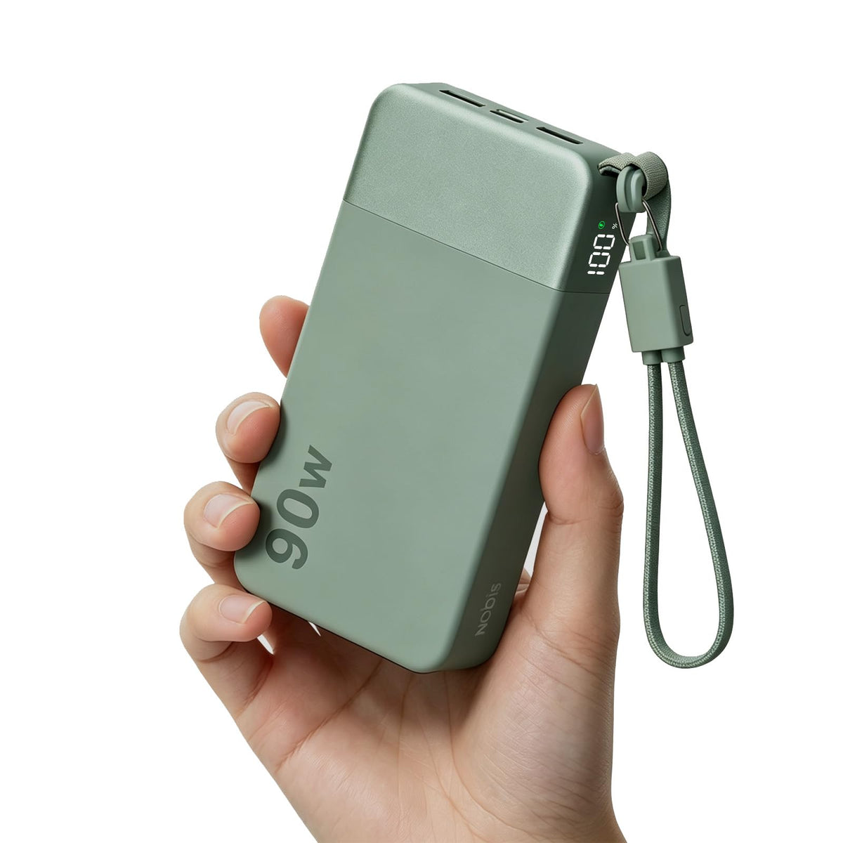 90W Portable Charger 20000mAh Power Bank with Detachable C (Green)