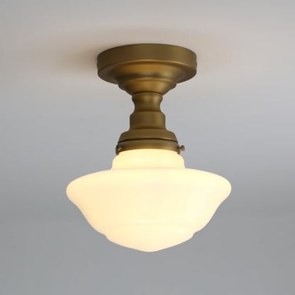 Ceiling Light Brass Finish Vintage Flush Mounted Ceiling Lamp Fixture for Kitchen Sink