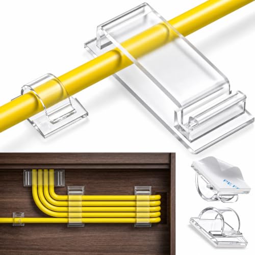 70 Pcs] Adhesive Cable Clips