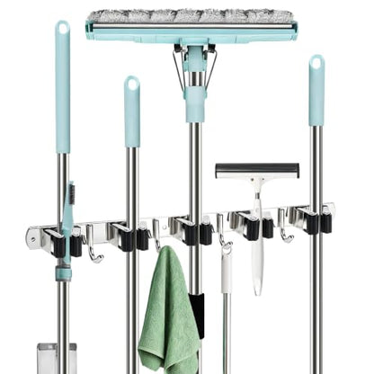 Mop and Broom Holder Wall Mount
