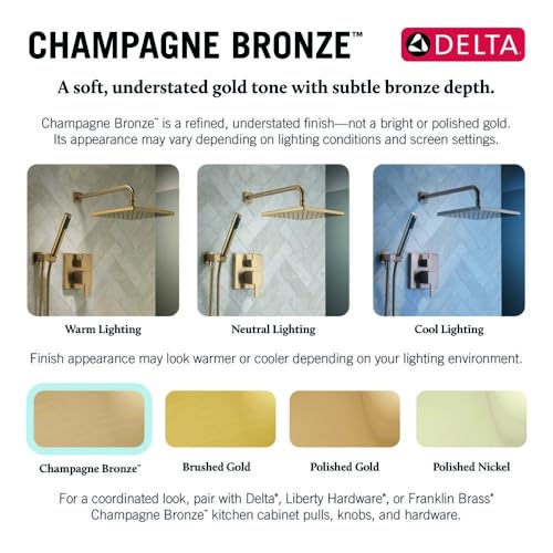 Modern Square Shower System Faucet Set