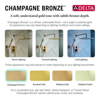Modern Square Shower System Faucet Set