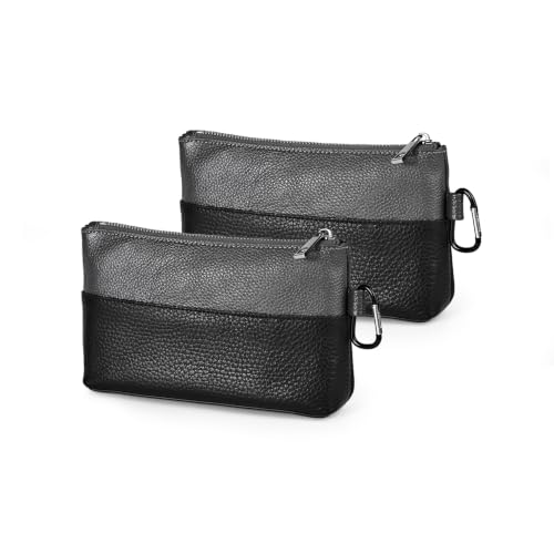 Genuine Leather Tool Pouch with Zipper