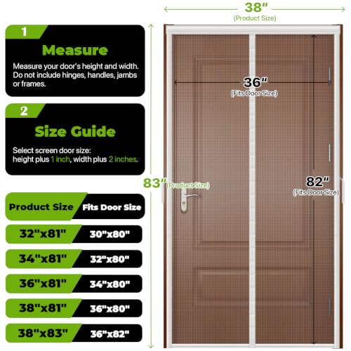 Fiberglass Magnetic Screen Door