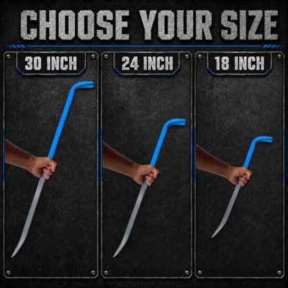 Heavy Duty Pry Bar Nail Puller Gray Blue