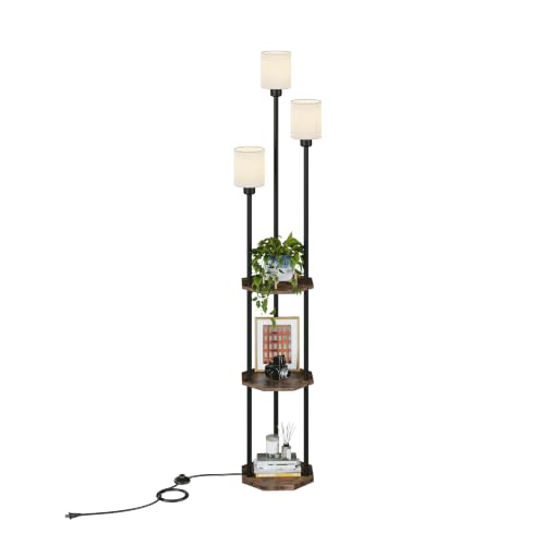 Floor Lamp with Shelves