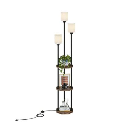 Floor Lamp with Shelves