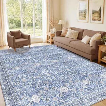 5x7 Area Rugs (Blue / 5' x 7' (Rectangular))