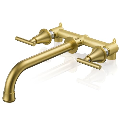 Two Handles Wall Mount Tub Filler