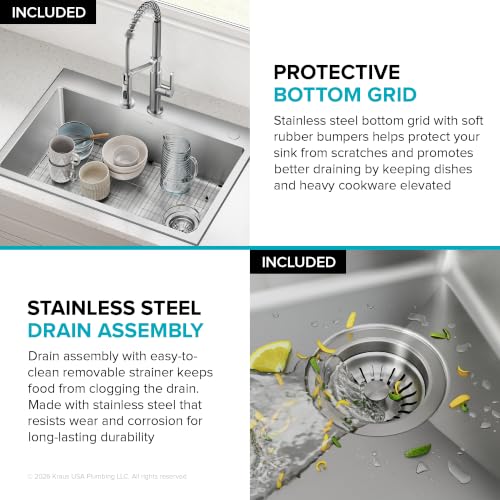 Fairlane 28 in Drop In Single Bowl Stainless Steel Kitchen Sink (28 Inch / Single Bowl — Drop In)