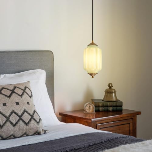 Vintage Glass Pendant Light