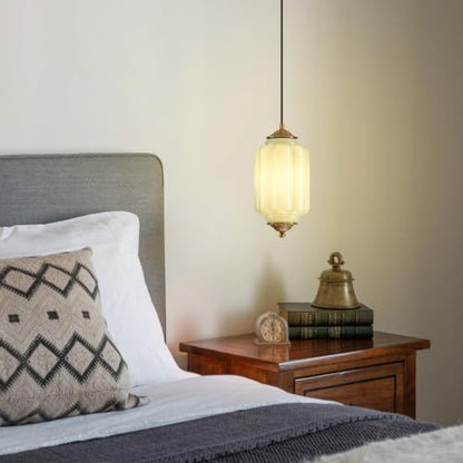 Vintage Glass Pendant Light
