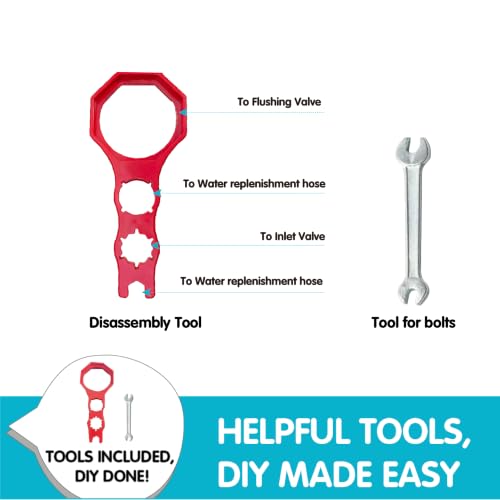 Complete Toilet Repair Kit with Chain